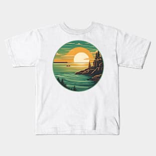 Sunset Pictured Kids T-Shirt